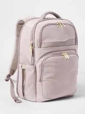 Open story Trip Backpack Taupe - 24L Water-Resistant Laptop Bag